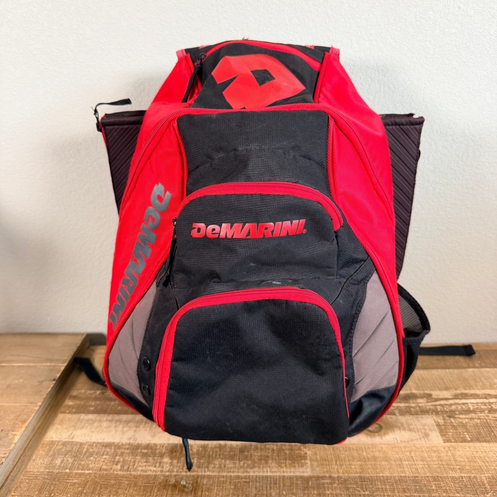 DeMarini Voodoo Paradox Backpack Red Scarlet Baseball Softball Bat Sleeves